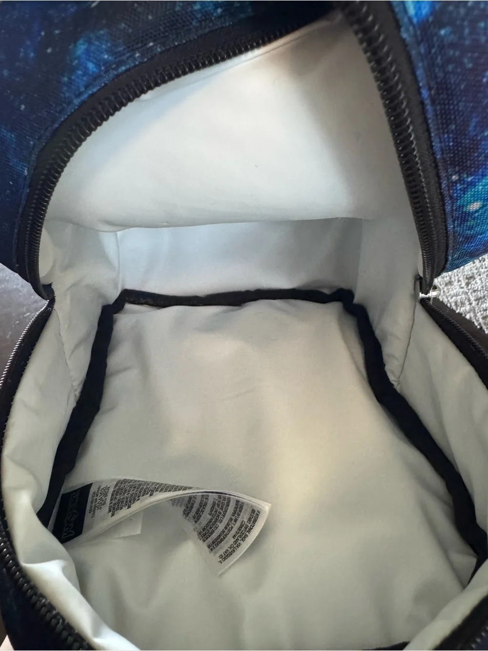 JanSport Lunch Bag-Galaxy Print Mini Backpack - Blue & Green